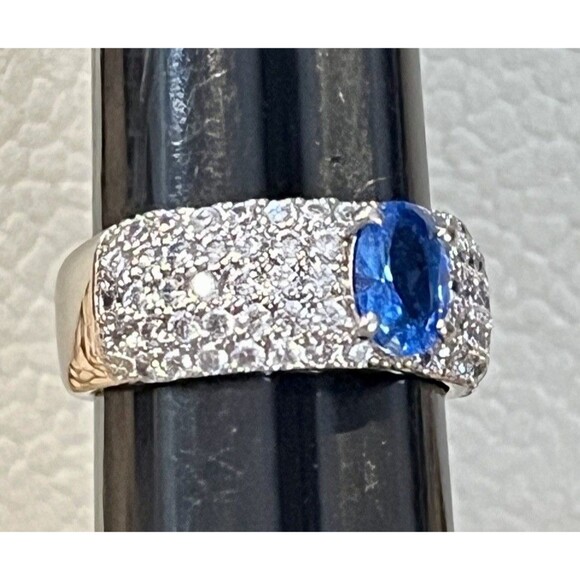 BOMB PARTY RBP6695 "This is Something Special" LC Blue Topaz RG SZ 6 - Picture 4 of 9